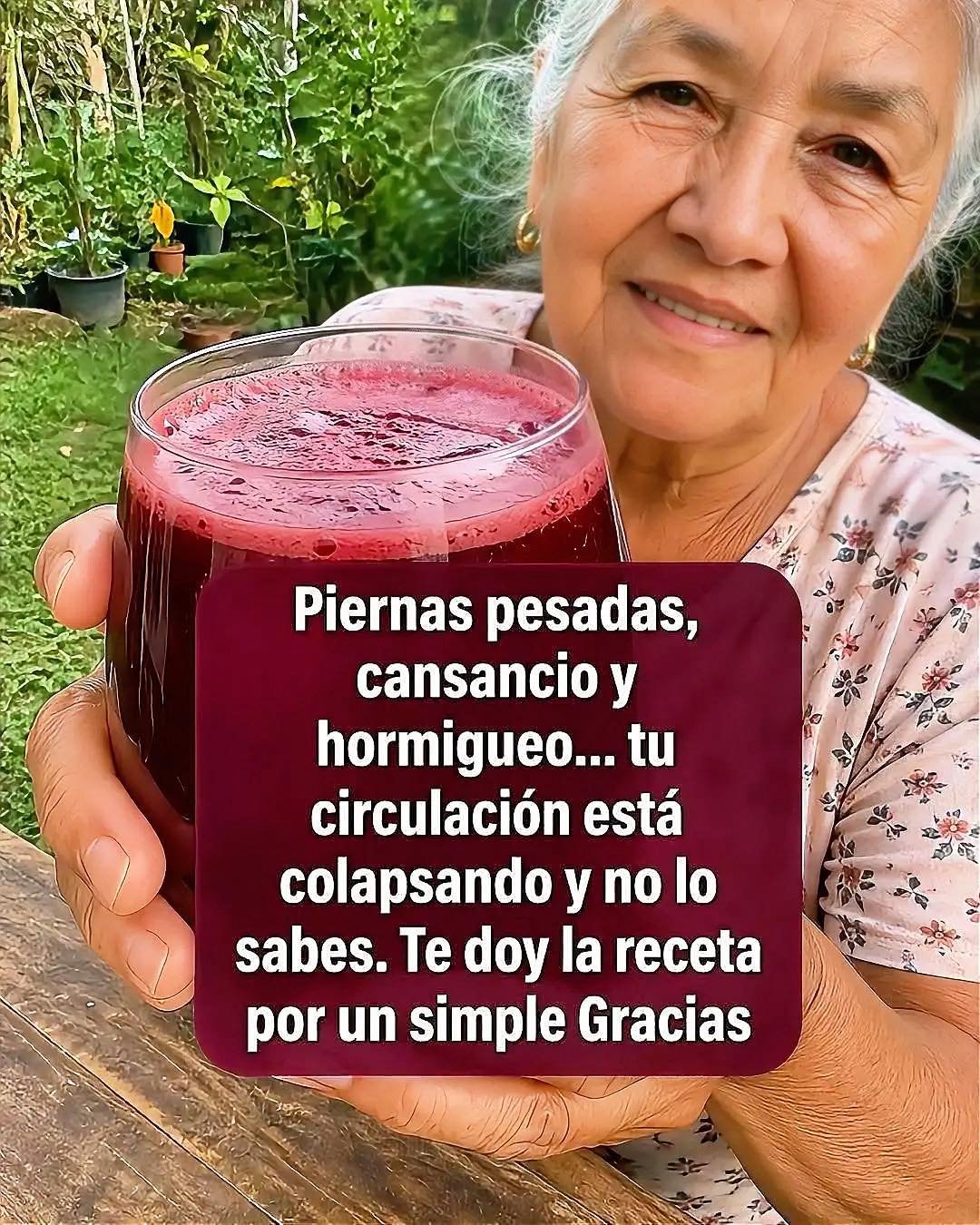 Bebida natural para la circulación