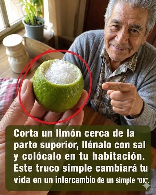 Limón con sal para mejorar el ambiente