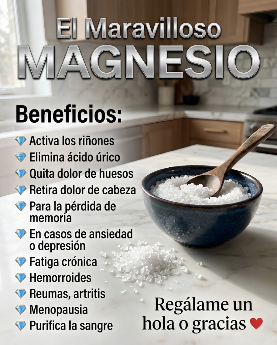 Cristales de magnesio