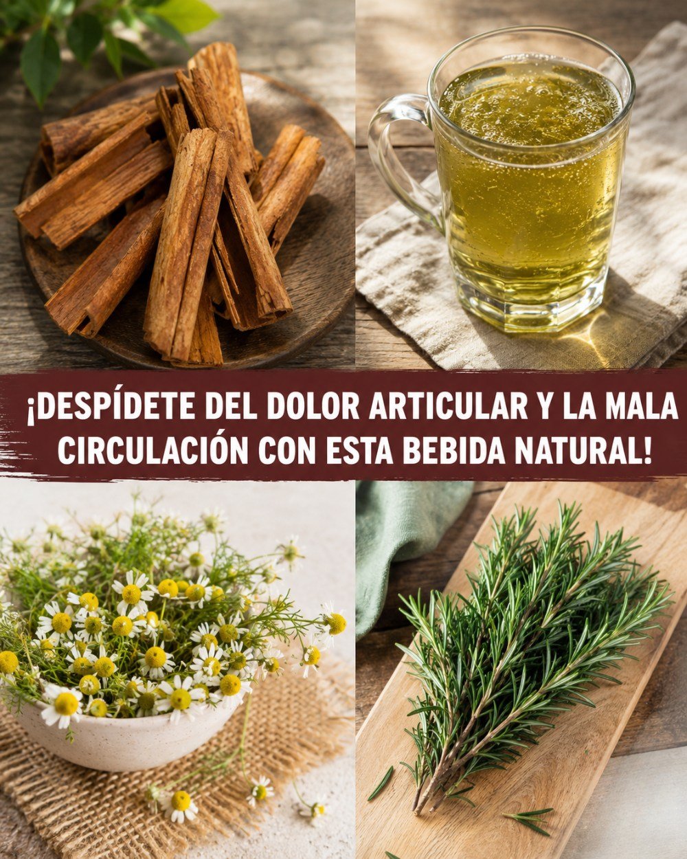 Ingredientes de la bebida natural