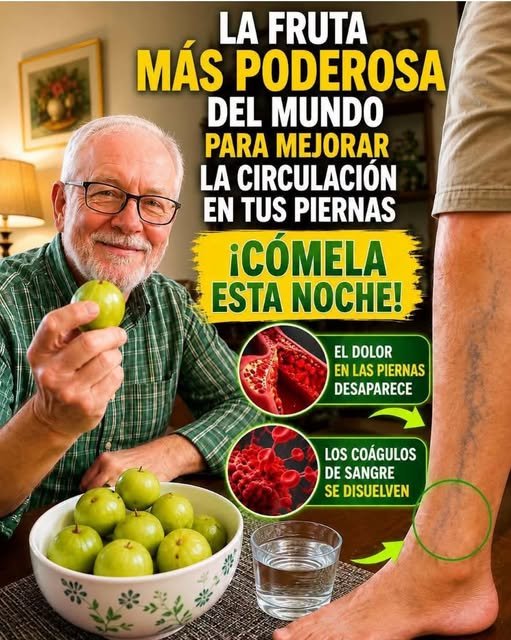 Fruta poderosa para mejorar la circulación