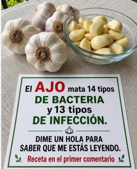 Cabezas y dientes de ajo