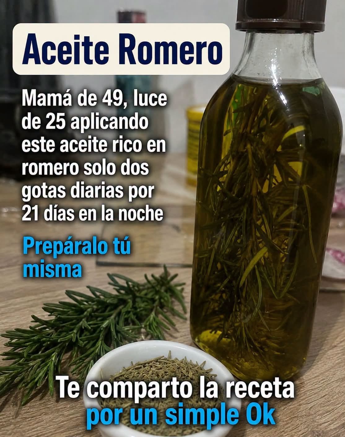 Aceite de romero casero