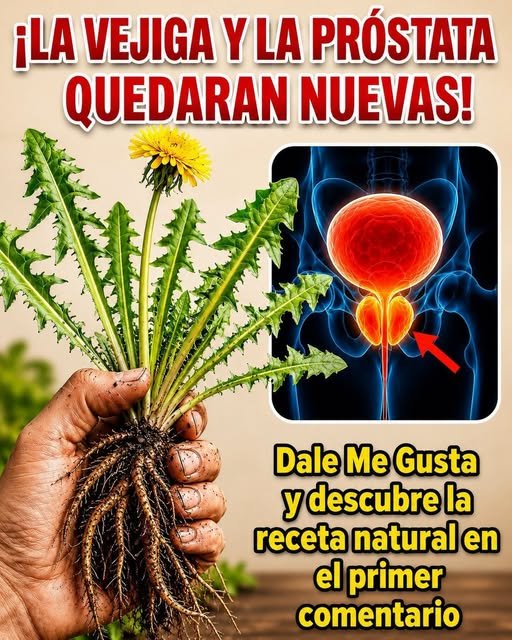 Diente de león y sistema urinario masculino