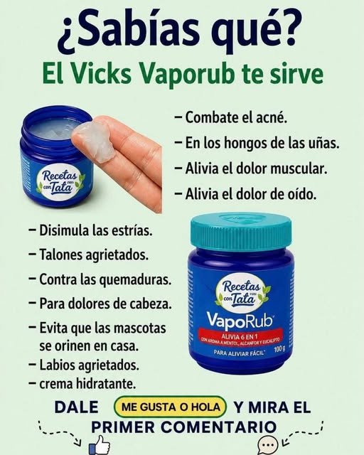 Beneficios de Vicks Vaporub