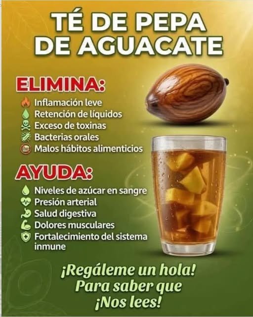 Té de pepa de aguacate