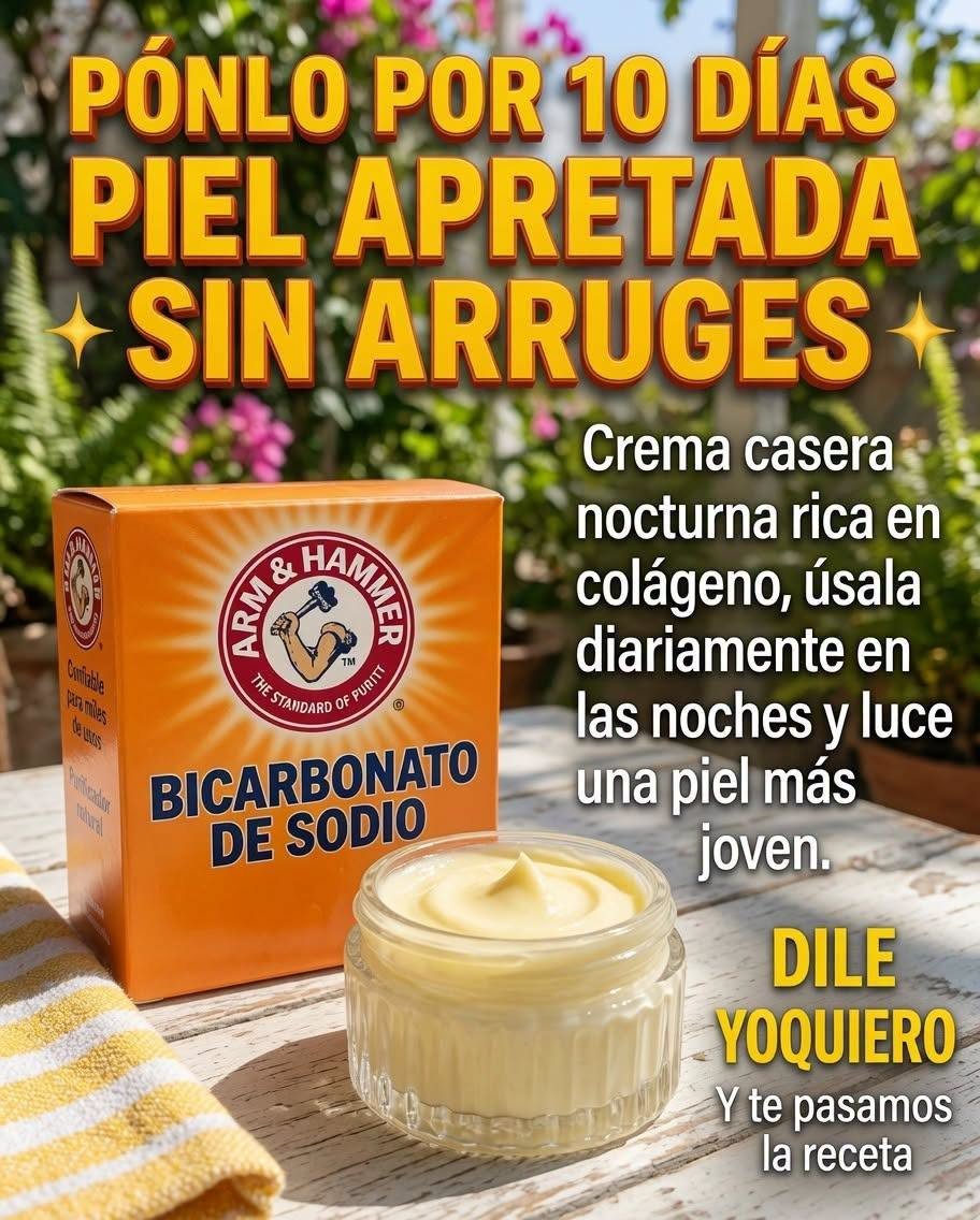 Bicarbonato de sodio y crema casera