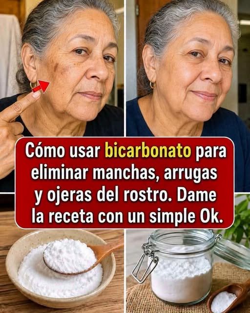Tratamiento facial con bicarbonato de sodio