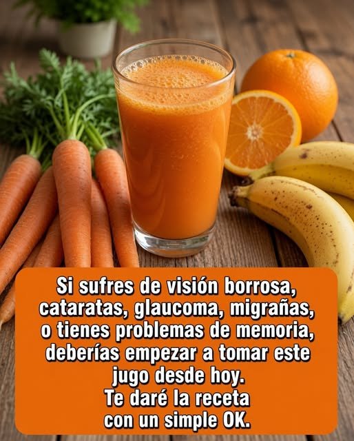Jugo natural para la salud ocular