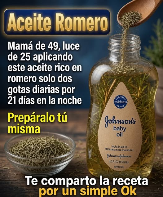 Aceite de bebé con romero