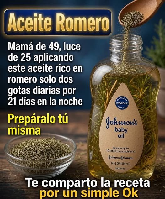 Aceite de bebé con romero