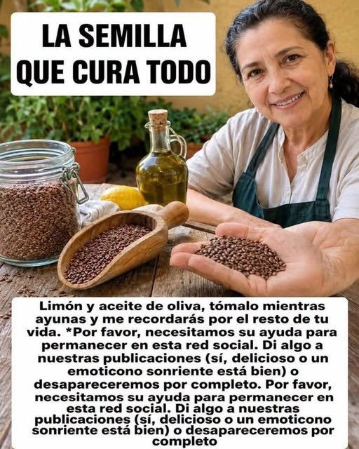 Semillas saludables en una mano