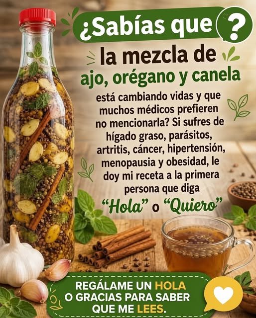 mezcla de ajo orégano y canela