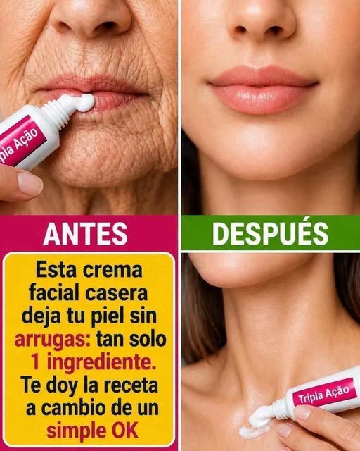 Antes y después de un tratamiento facial