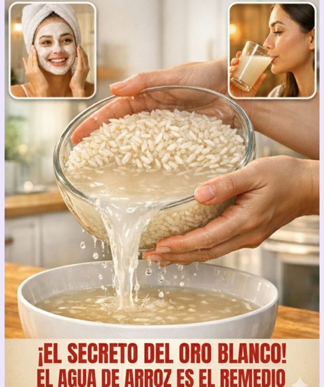 El Secreto del Oro Blanco Agua de Arroz
