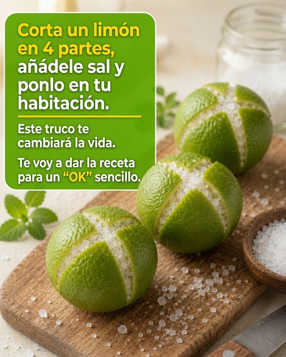 Limones cortados con sal