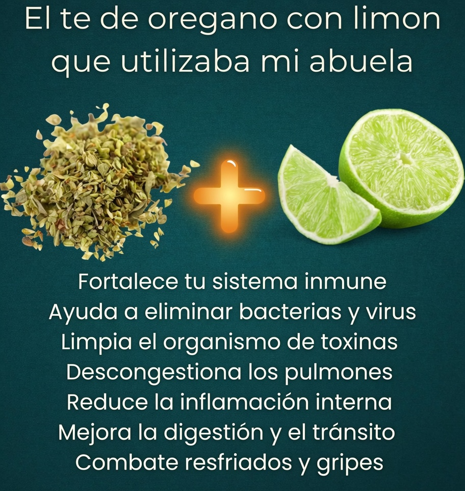 Té de Orégano y Limón