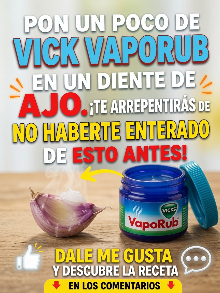 Mezcla de Vicks VapoRub y ajo como remedio natural