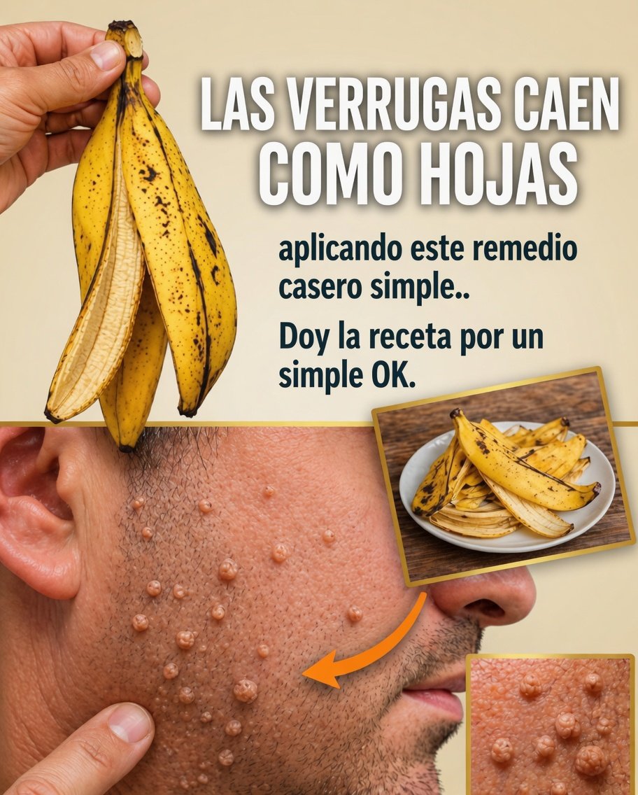 Remedio casero para verrugas con cáscara de plátano
