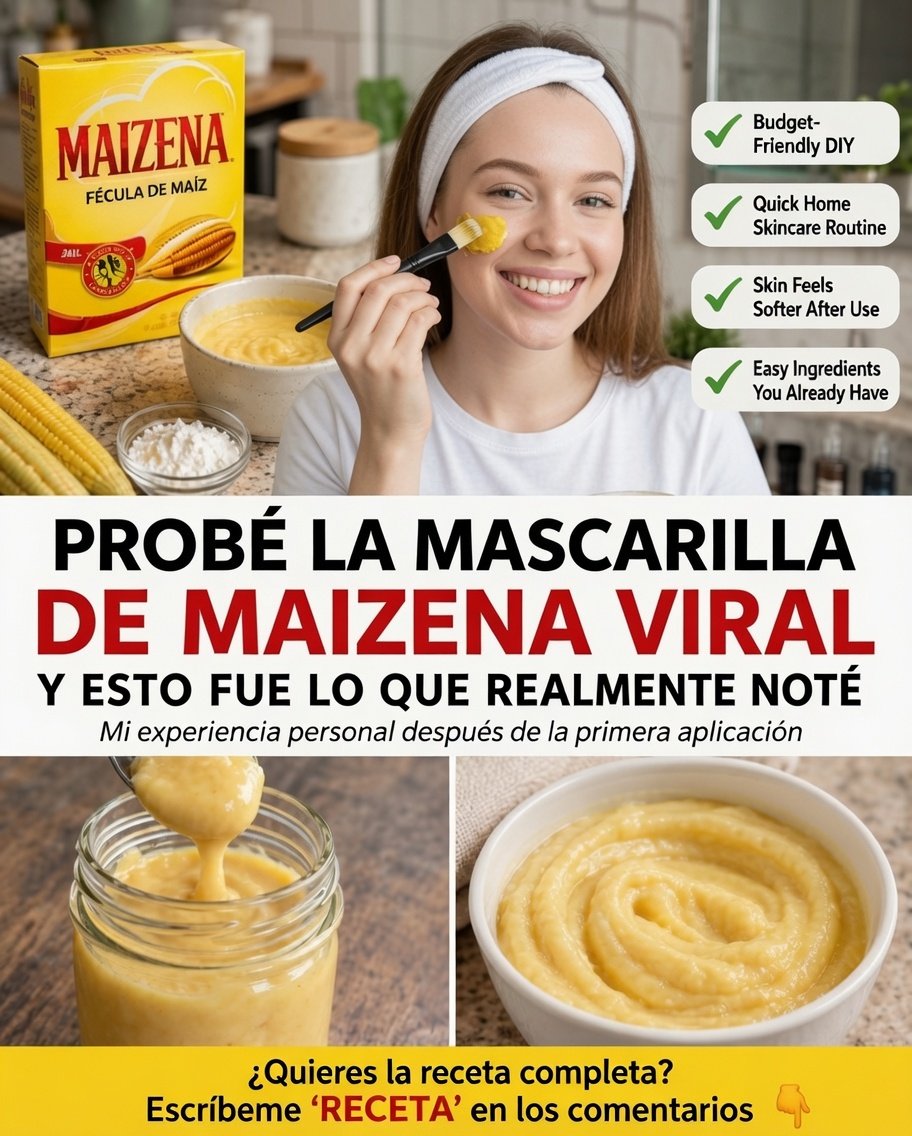 Mascarilla Facial de Maicena