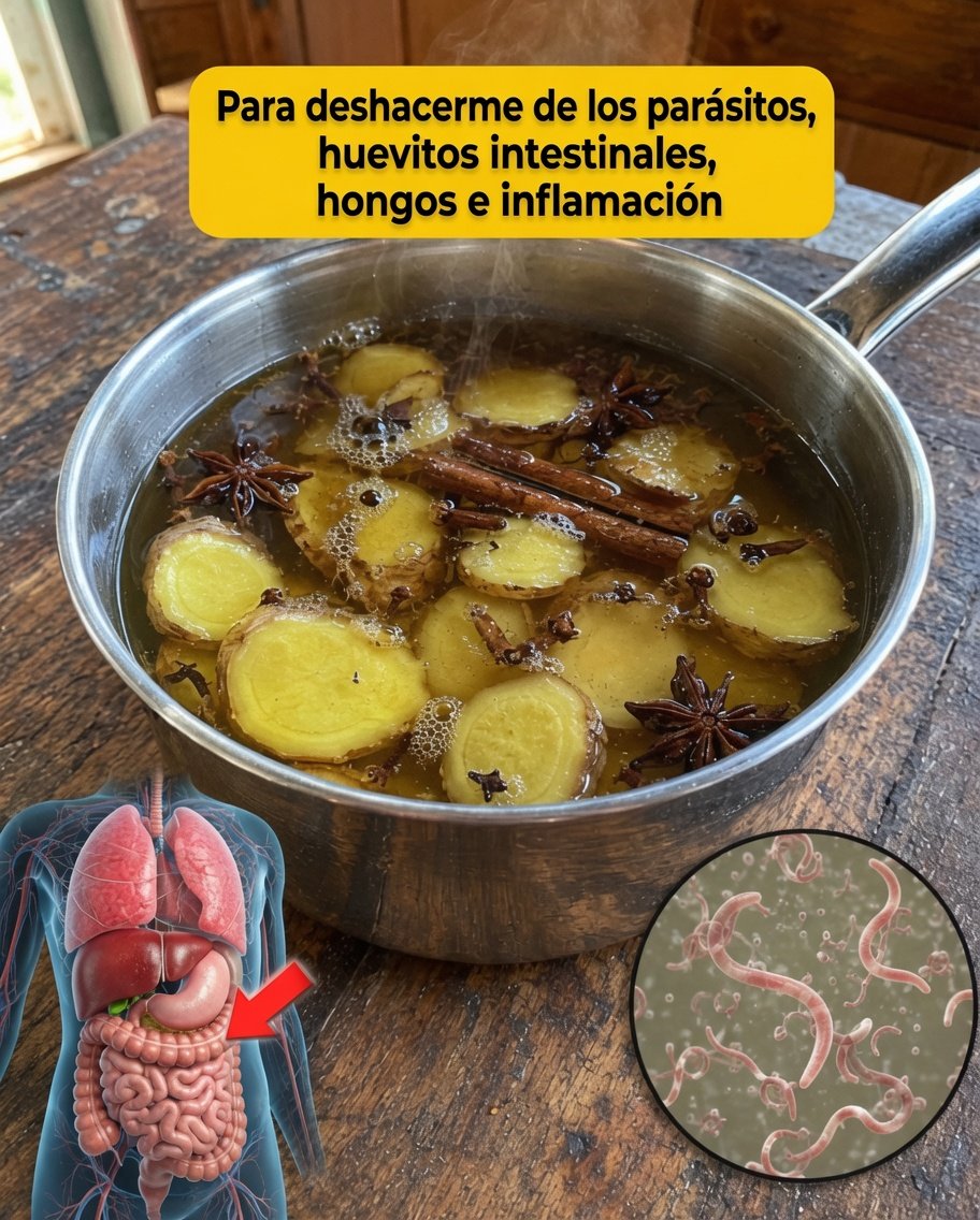 Infusión natural de jengibre, canela y anís estrellado