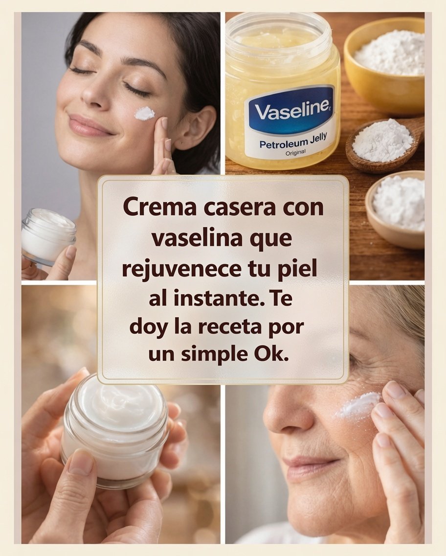 Crema casera con vaselina