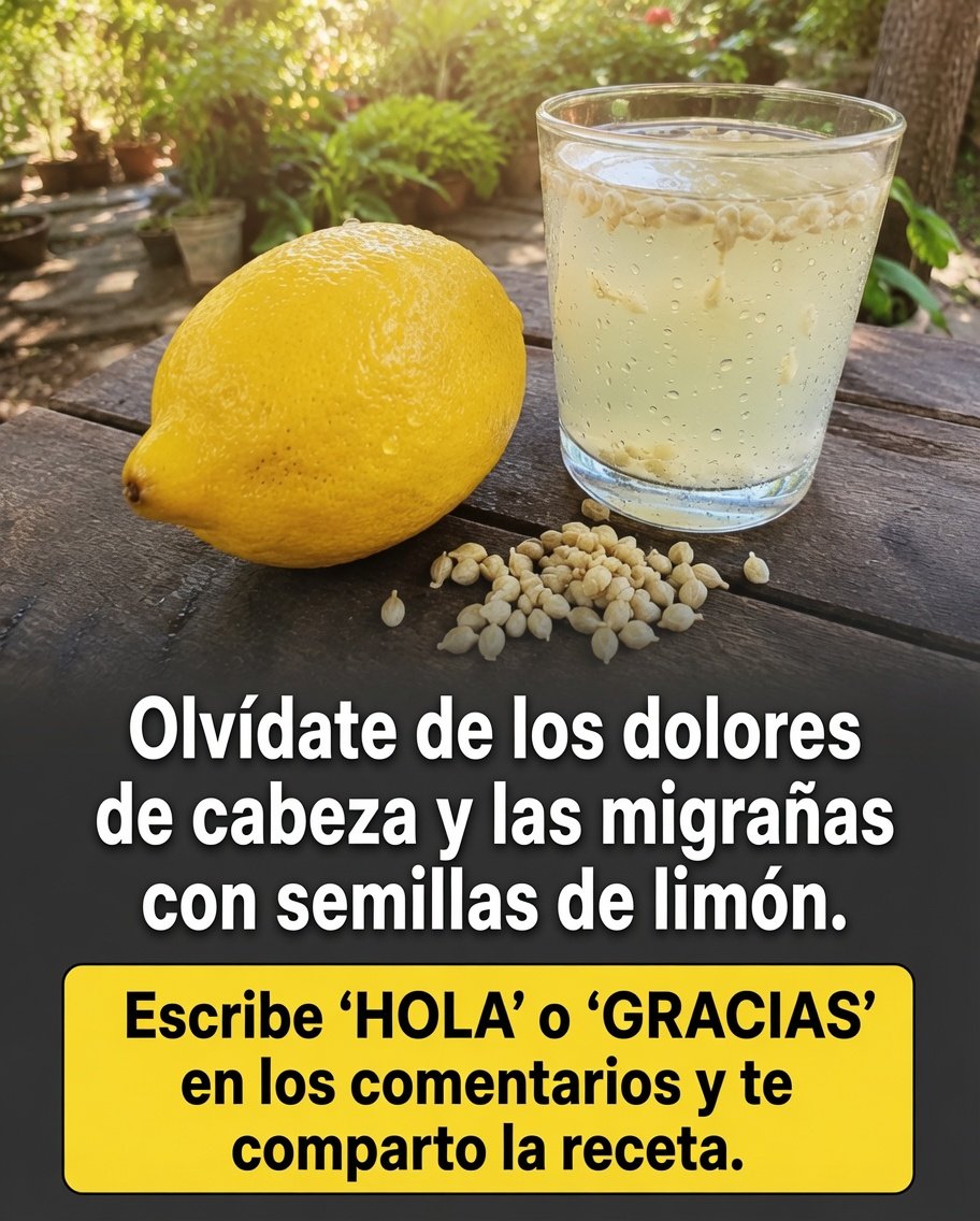 Semillas de limón y bebida