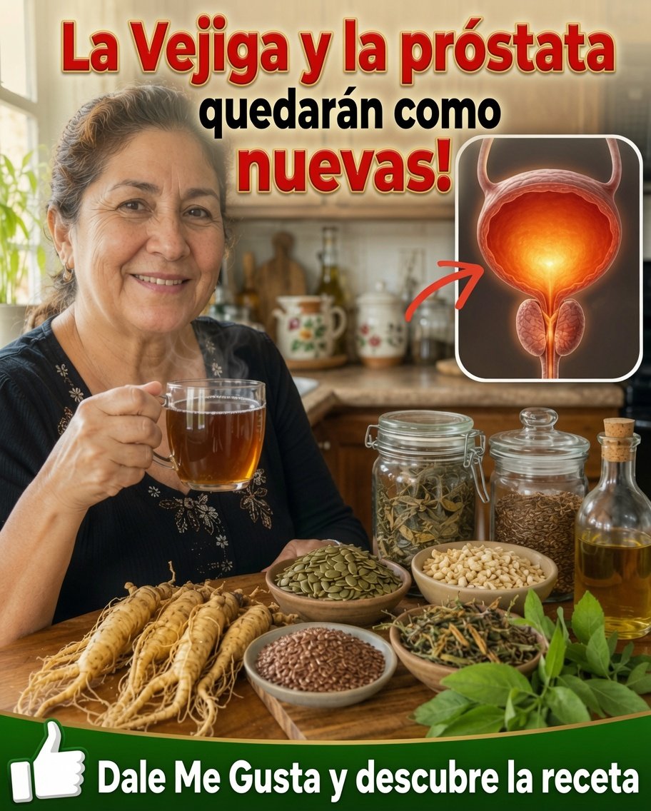 Infusión saludable para la vejiga y próstata