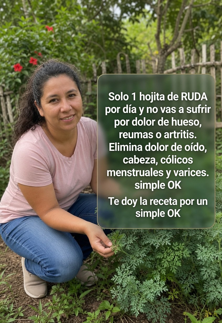 Planta de ruda en un jardín