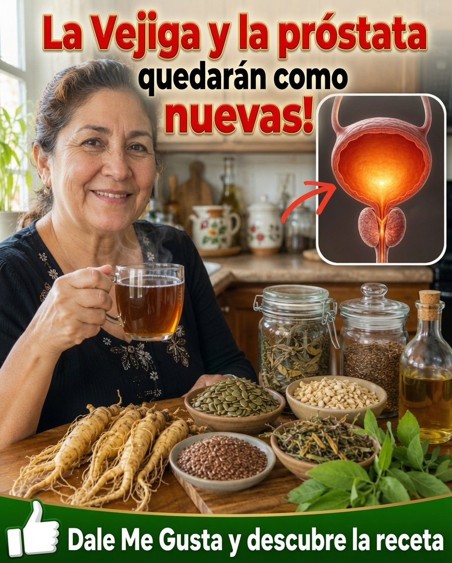Ingredientes naturales para limpiar la vejiga y fortalecer la próstata